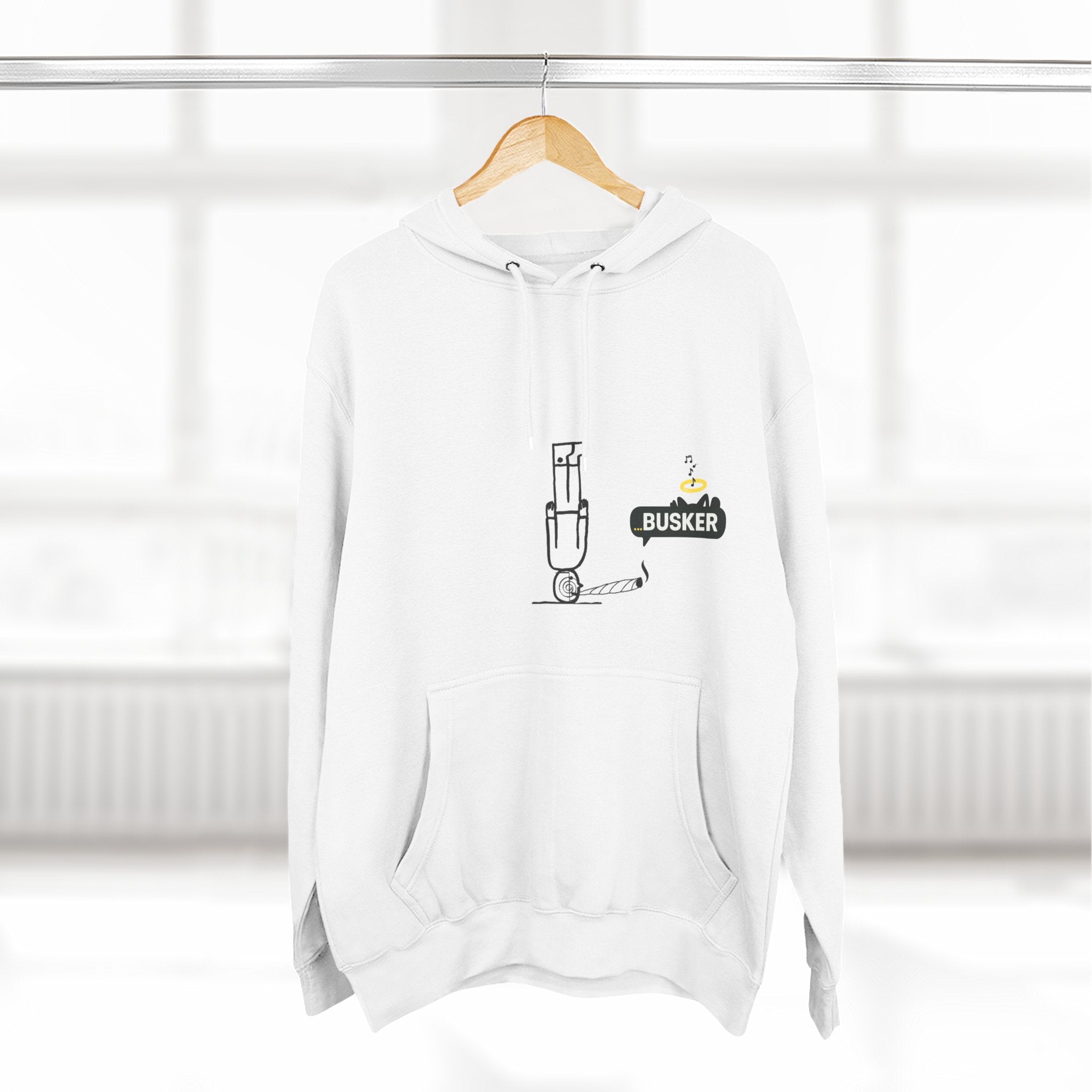 Street Art Fleece Hoodie - Cozy Comfort, Musician Gift, Festival Fashion, Unique Artwear, Unisex Streetwear