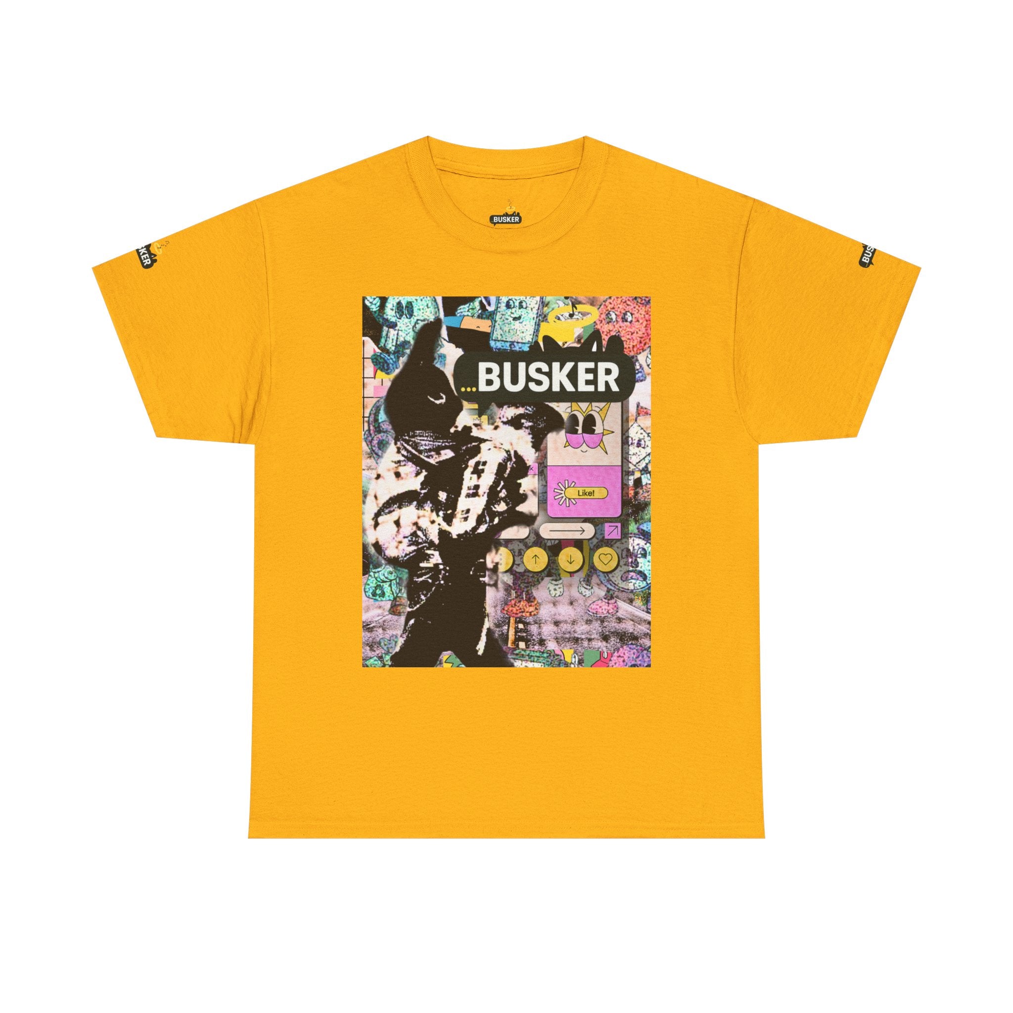 Grunge Art Busker Unisex Heavy Cotton Tee