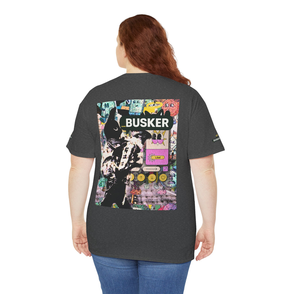 Grunge Art Busker Unisex Heavy Cotton Tee