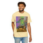 Psychedelic Busker T-Shirt, Unisex Graphic Tee, Music Lover Gift, Festival Wear, Casual Streetwear, Colorful Arttee