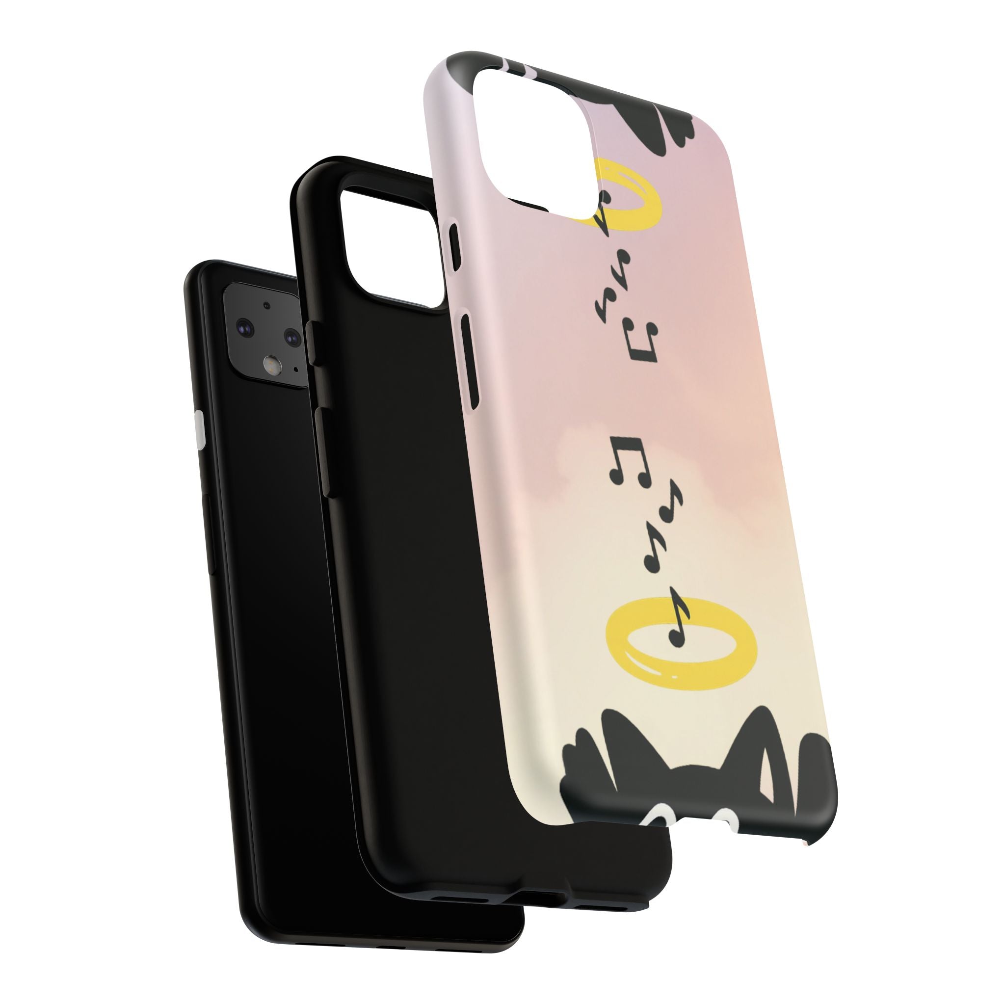 Cute Animal Phone Case, Tough Phone Cover for Pet Lovers, Gifts for Birthdays, Holidays, Music Lovers, Fun Tech Accessories