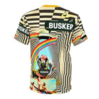 Vibrant Unisex Graphic Tee - Retro Summer Vibes with ‘Busker’ Design
