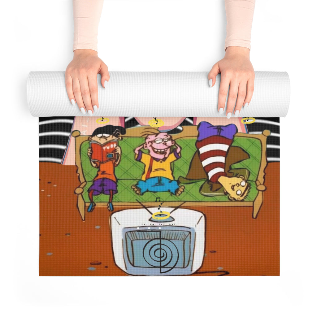 Bright Yellow Foam Yoga Mat, Ideal for Home Workouts and Yoga Classes, Perfect Gift for Yogis, Fitness Lovers, and Athletes