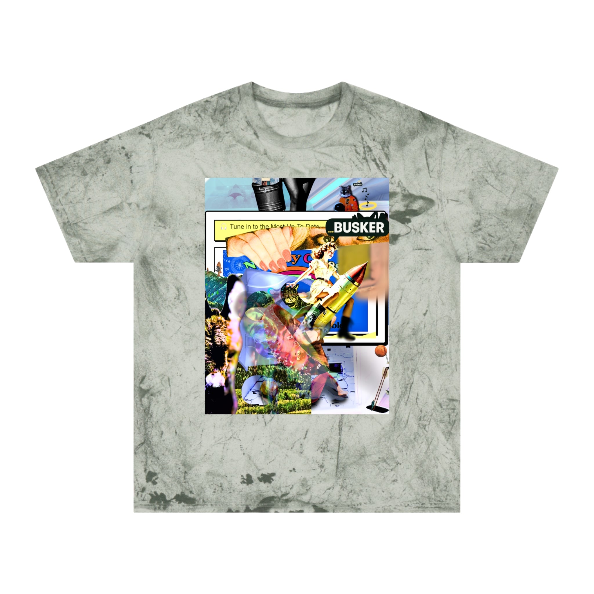Vintage-Inspired Color Blast T-Shirt for Art Lovers