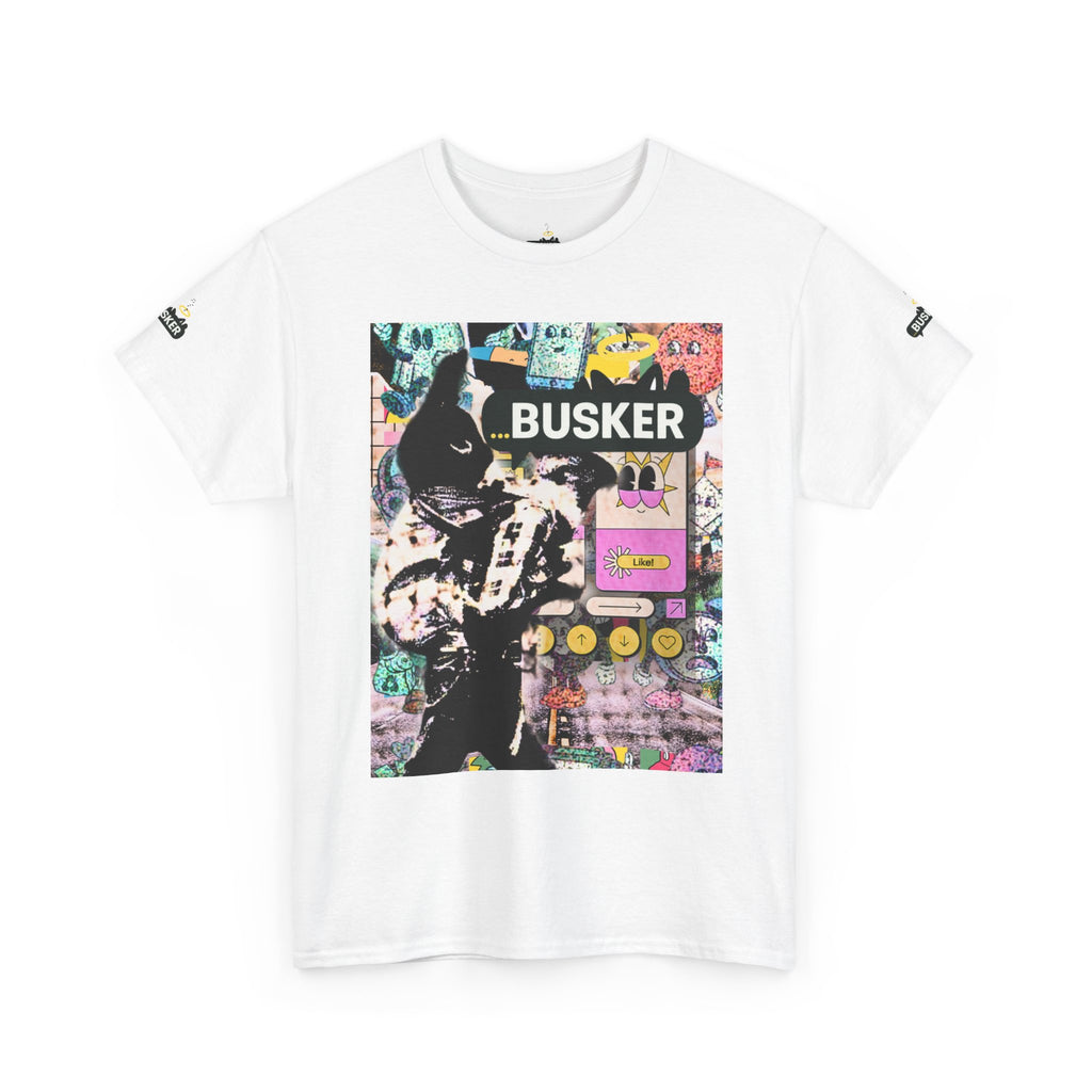 Grunge Art Busker Unisex Heavy Cotton Tee