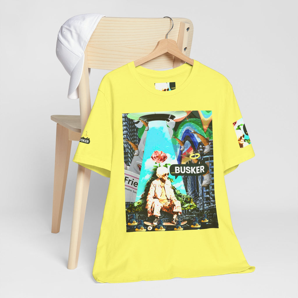 Street Art Busker Tee - Unisex Graphic Short Sleeve Shirt