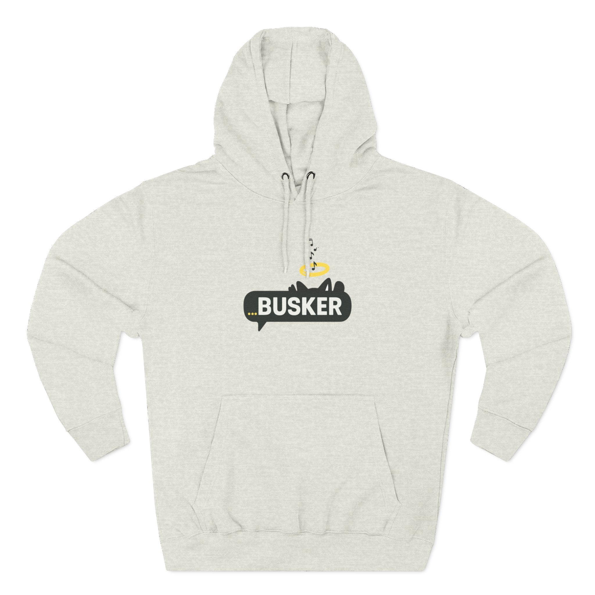Busker Fleece Hoodie - Cozy Street Art Inspired Hoodie for Music Lovers, Casual Wear, Gift for Musicians, Concert Attire, Relaxed Fit
