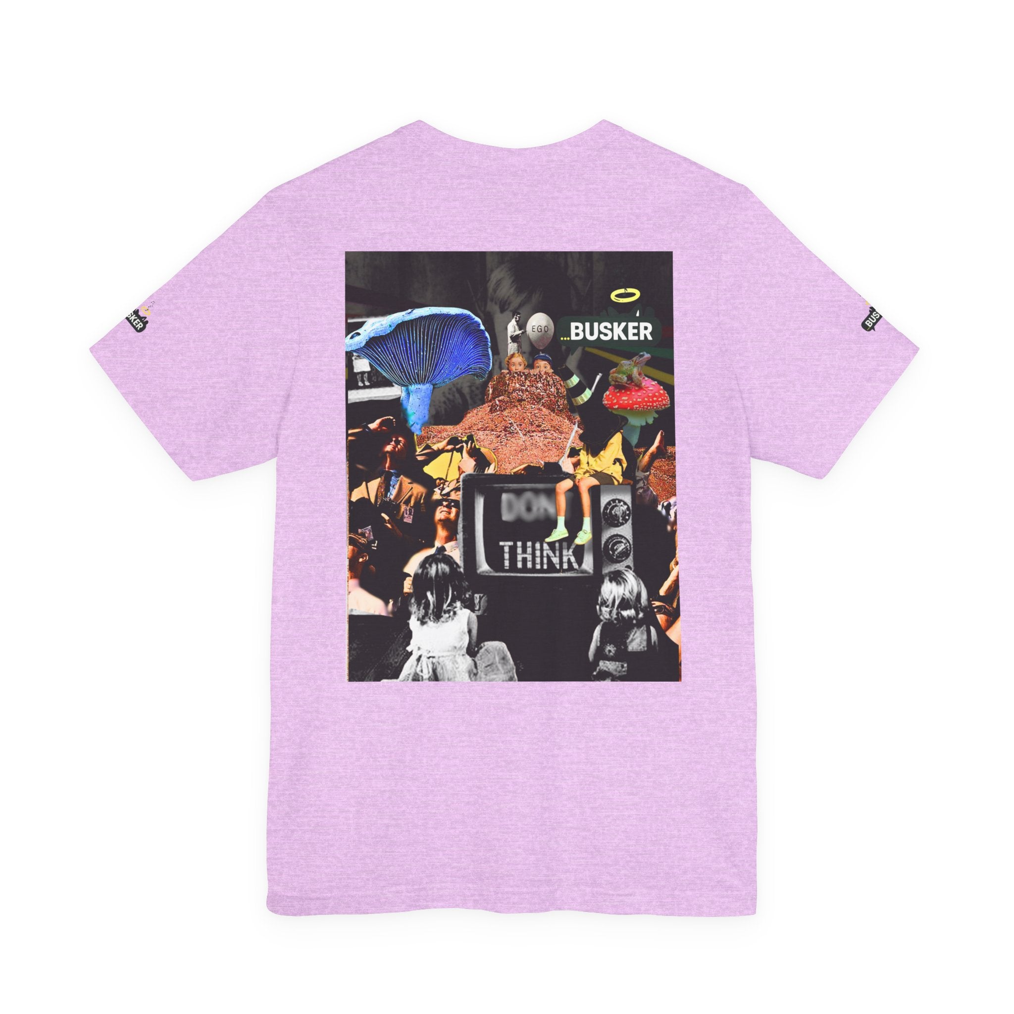 Creative Unisex Graphic Tee - 'I Don't Think' Busker Design