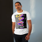 Men's Modern-fit Tee with 'BUSKER' Graphic - Trendy Casual Shirt, Festival Fashion, Music Lover Gift, Streetwear Apparel, Stylish Summer Top