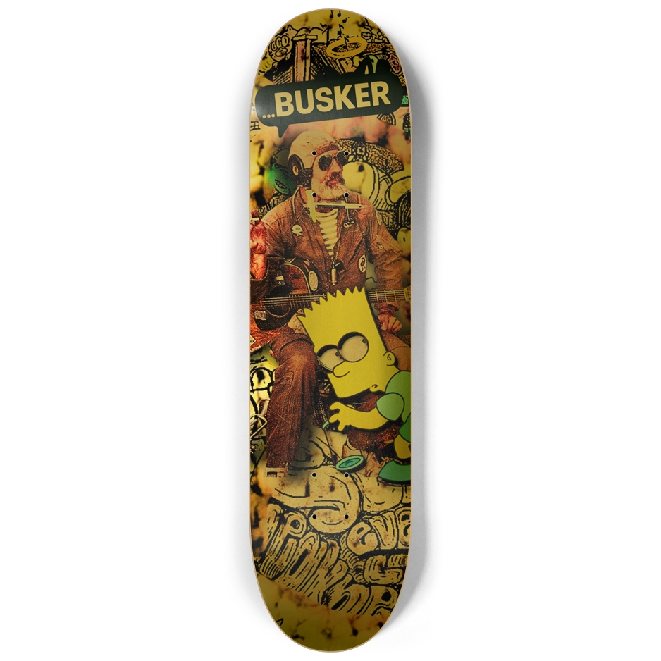 ...BUSKER House 8.25" Skateboard (Gold Foil)