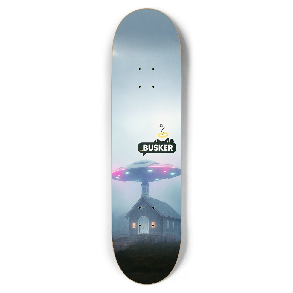 Cosmic Church...BUSKER 8.5 Skateboard
