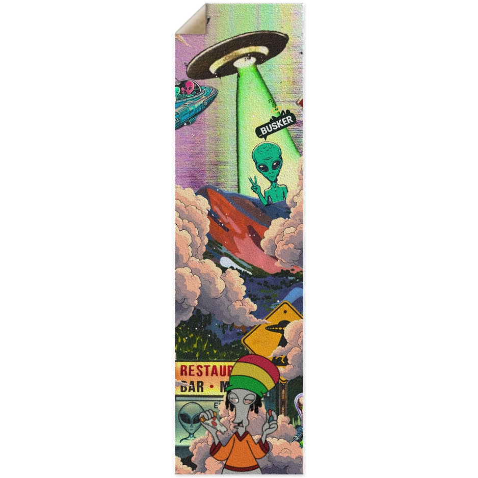 Glowing Takeoff...BUSKER 9x33 Griptape