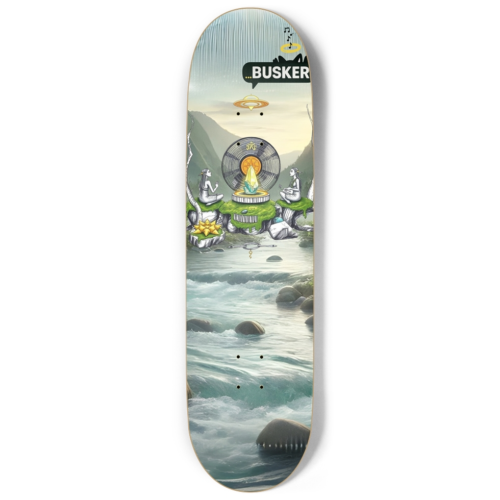 Vinyl River  9" Skateboard