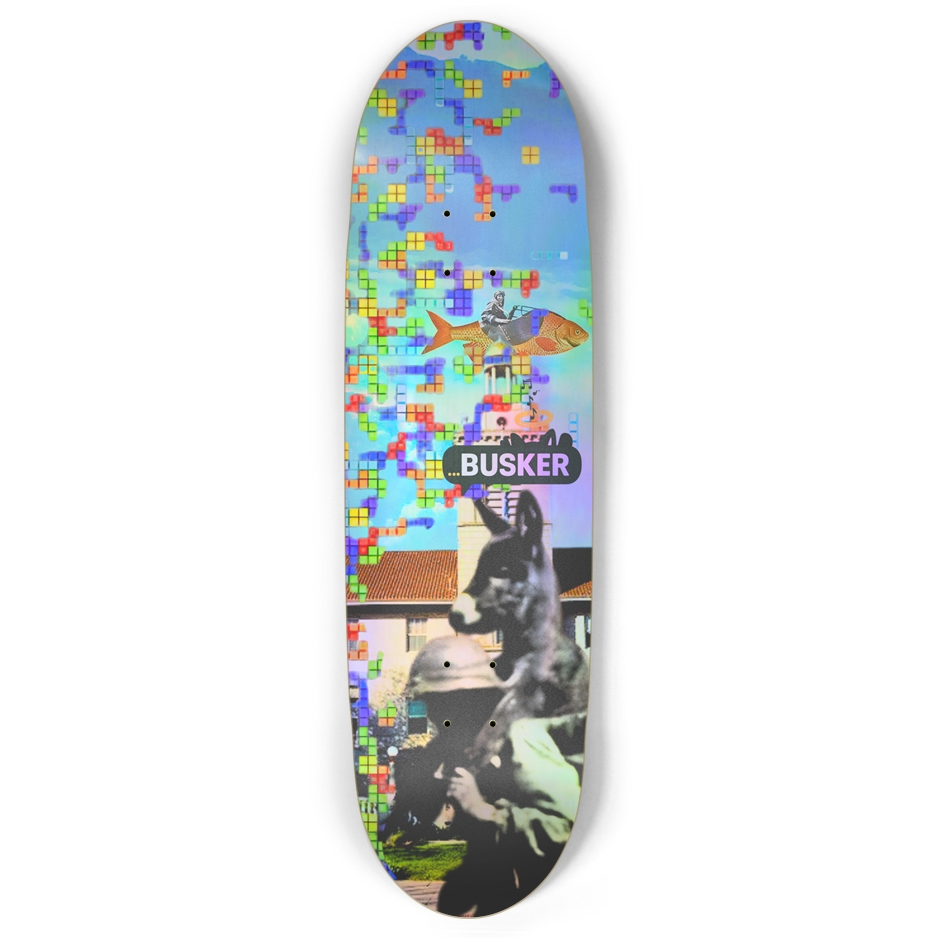 Platero y Yo School of Mines...BUSKER Football | Retro Skateboard | (Holographic)