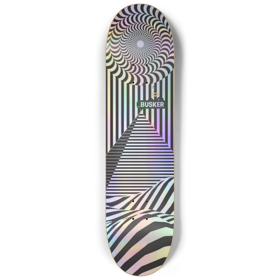 Optical Pyramid ...BUSKER 8.25 Skateboard (Holographic)