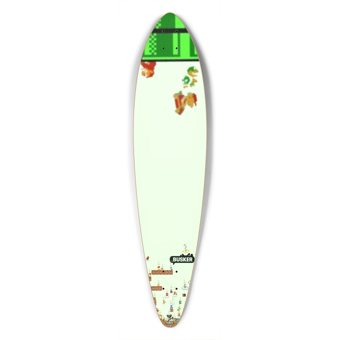 All Night Busker Glow Custom Pintail Longboard