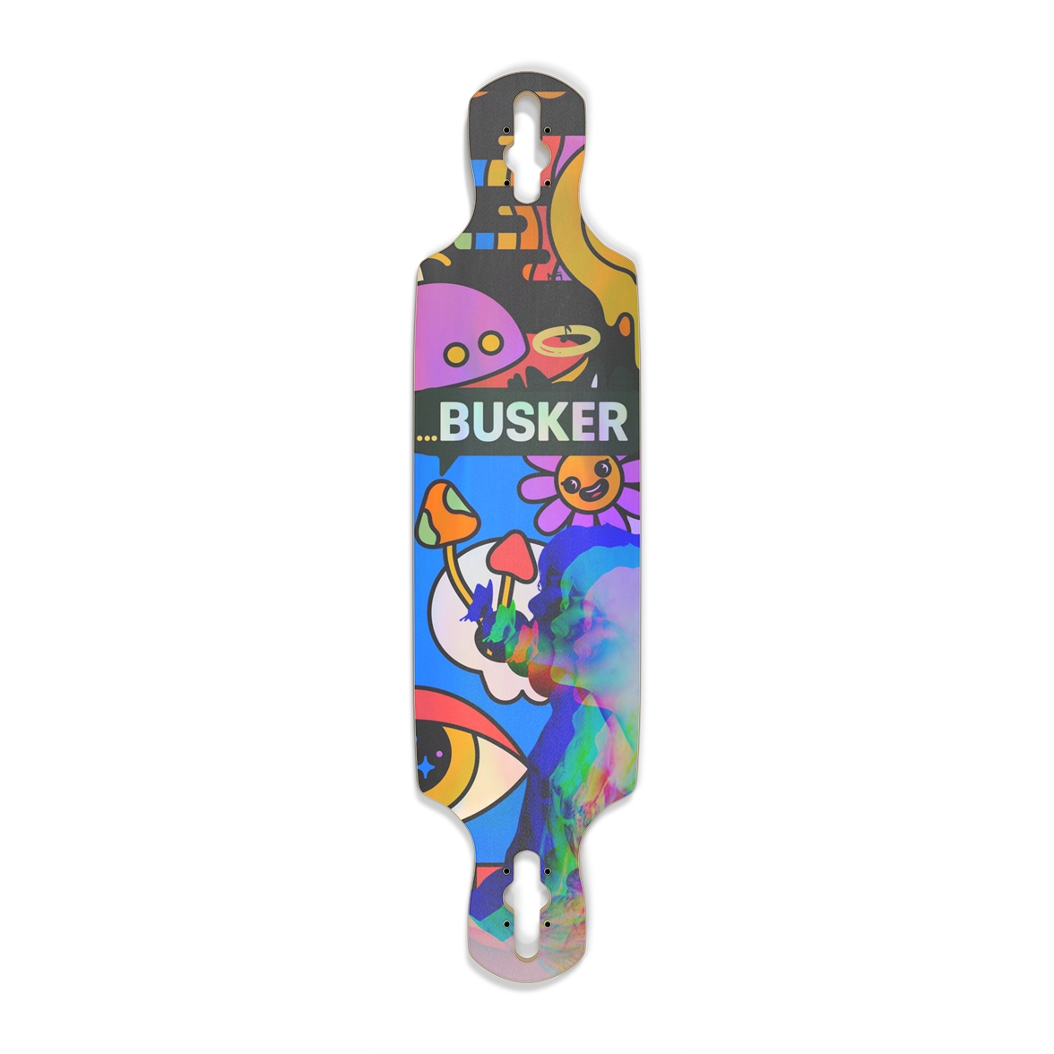 Butterfly Effect ...BUSKER Drop Through Longboard (Holographic)