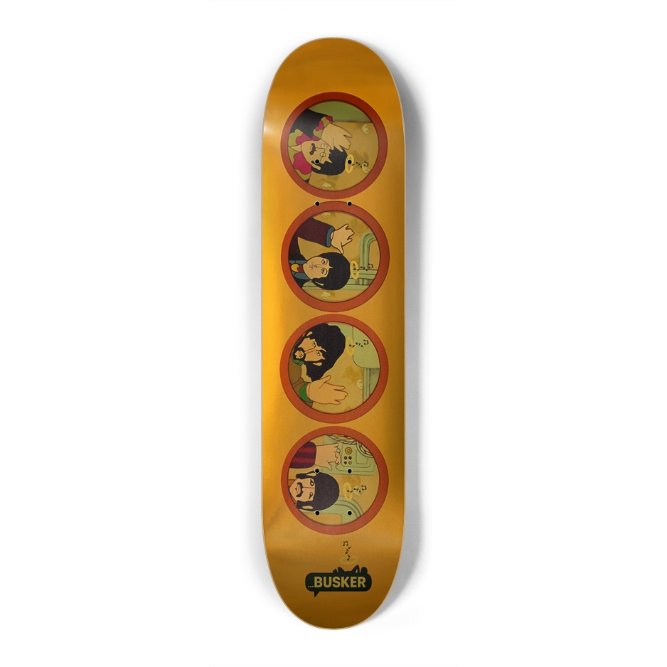 Golden Submarine...BUSKER Kids Skateboard (Gold Finish)