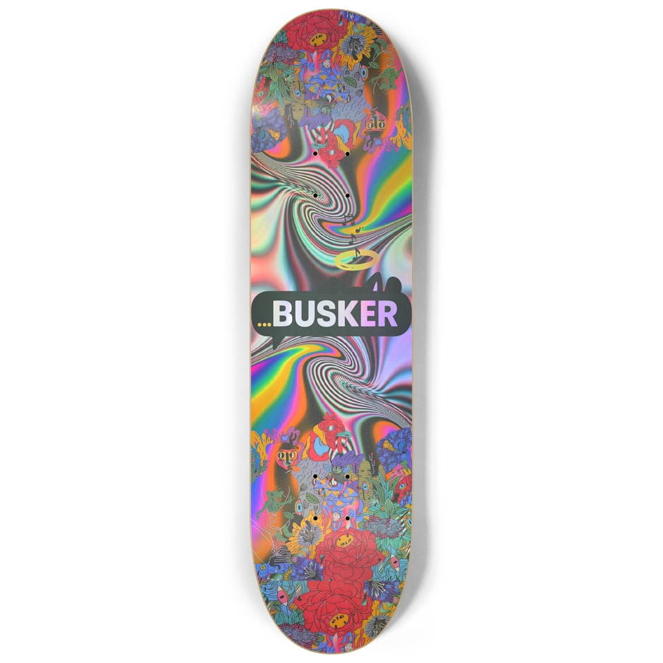 Psychedelic Bouquet ...BUSKER 8.25 Skateboard