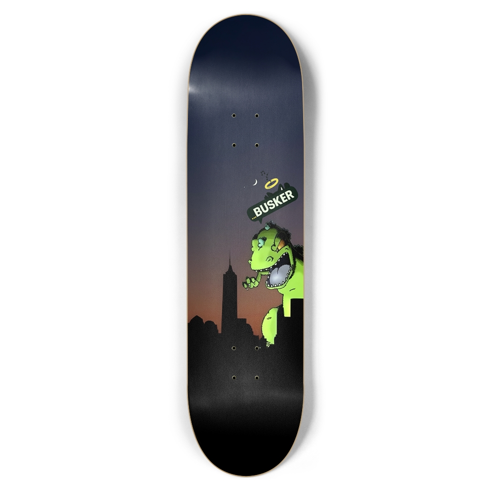 Glowing Reptar...BUSKER 8.5 Skateboard