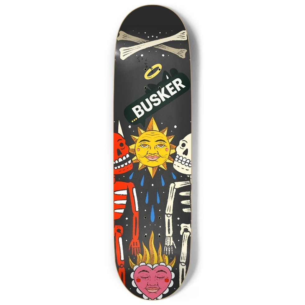 Spiritual Forces...BUSKER 9" Skateboard