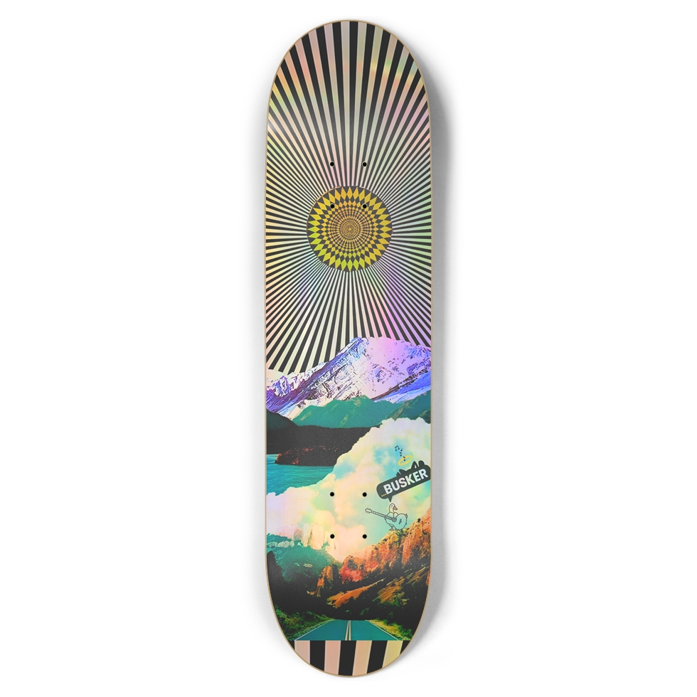 Mountain Duck...BUSKER 8.5 Skateboard (Holographic)