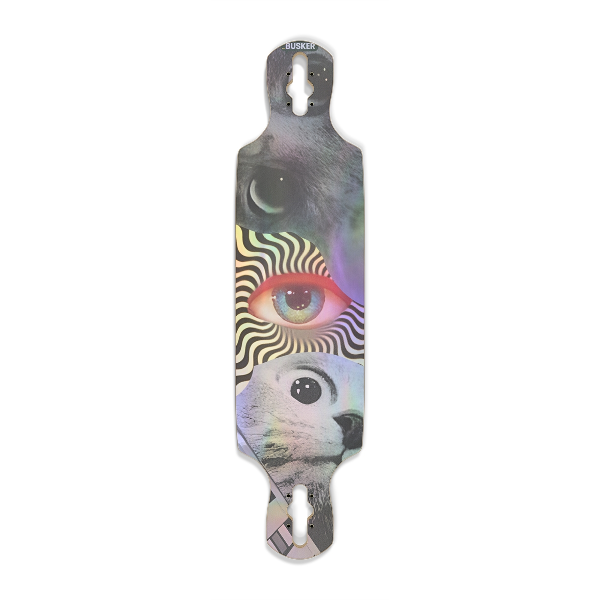 Eyes On You ...BUSKER Drop Through Longboard (Holographic)