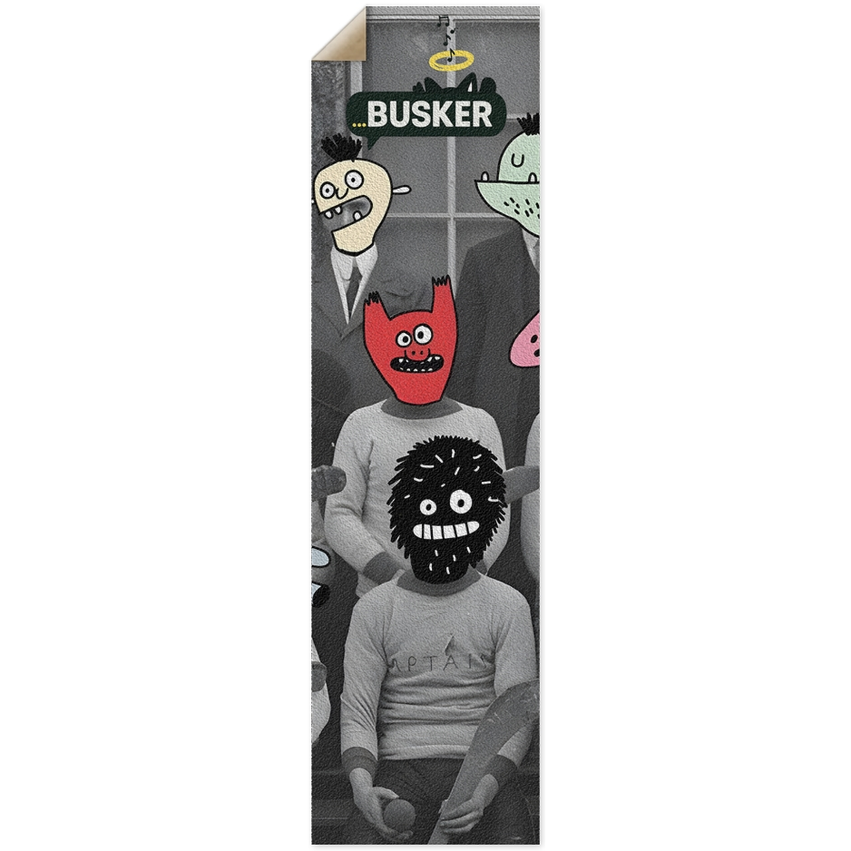 Team...BUSKER 9x33 Griptape