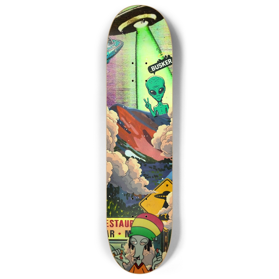 Glowing Takeoff...BUSKER 8" Skateboard (Glow-in-the-Dark)