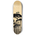 Tree Barcode...BUSKER 8" Skateboard (Wood Finish)