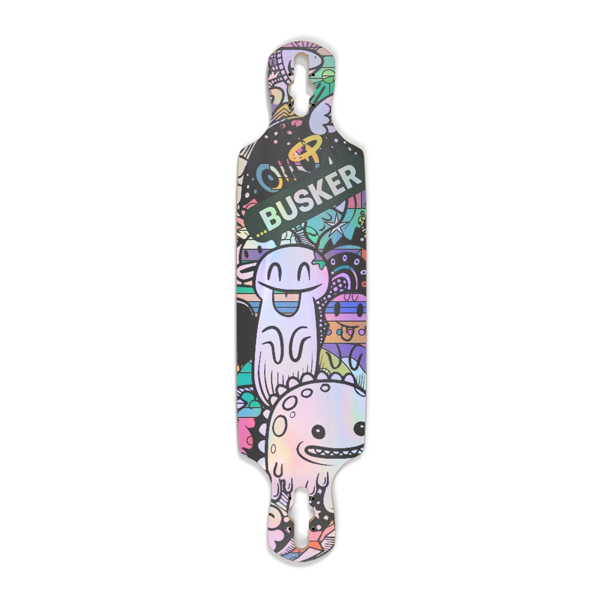 Dimensional Listeners ...BUSKER Drop Through Longboard (Holographic)