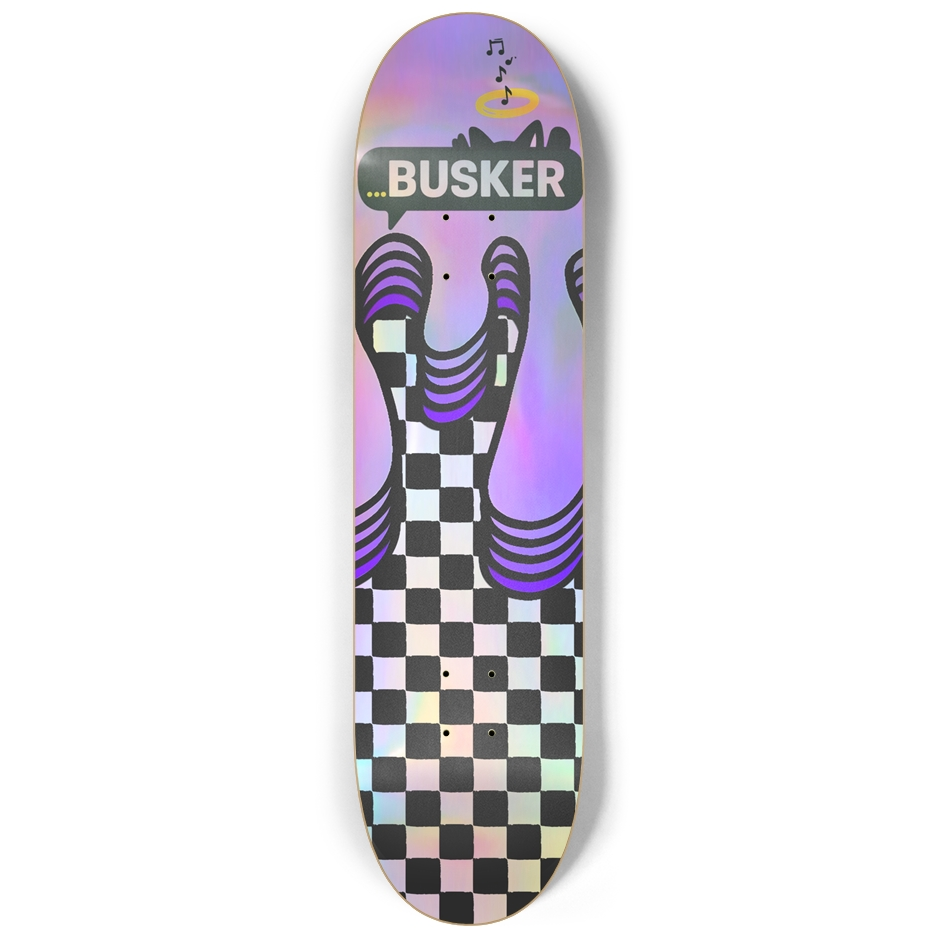 NEObrutalism ...BUSKER 8.25 Skateboard (Holographic)