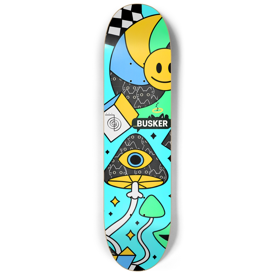 Invisible Cat Cap...BUSKER 8.25 Skateboard