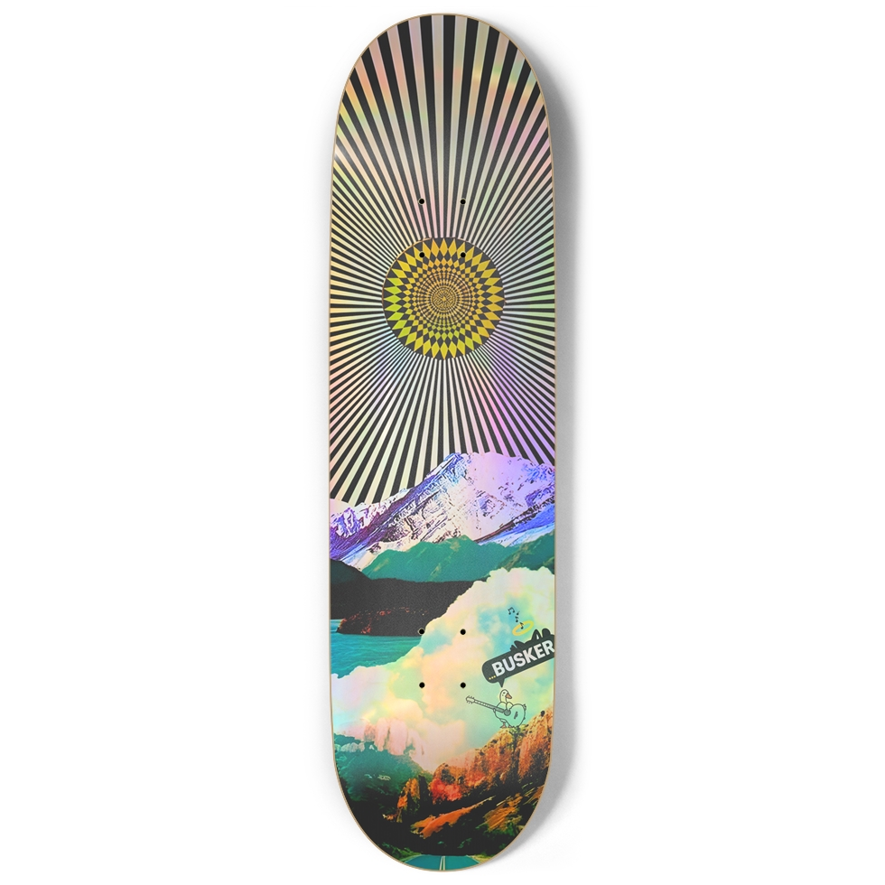 Mountain Duck ...BUSKER 9" Skateboard (Holographic)