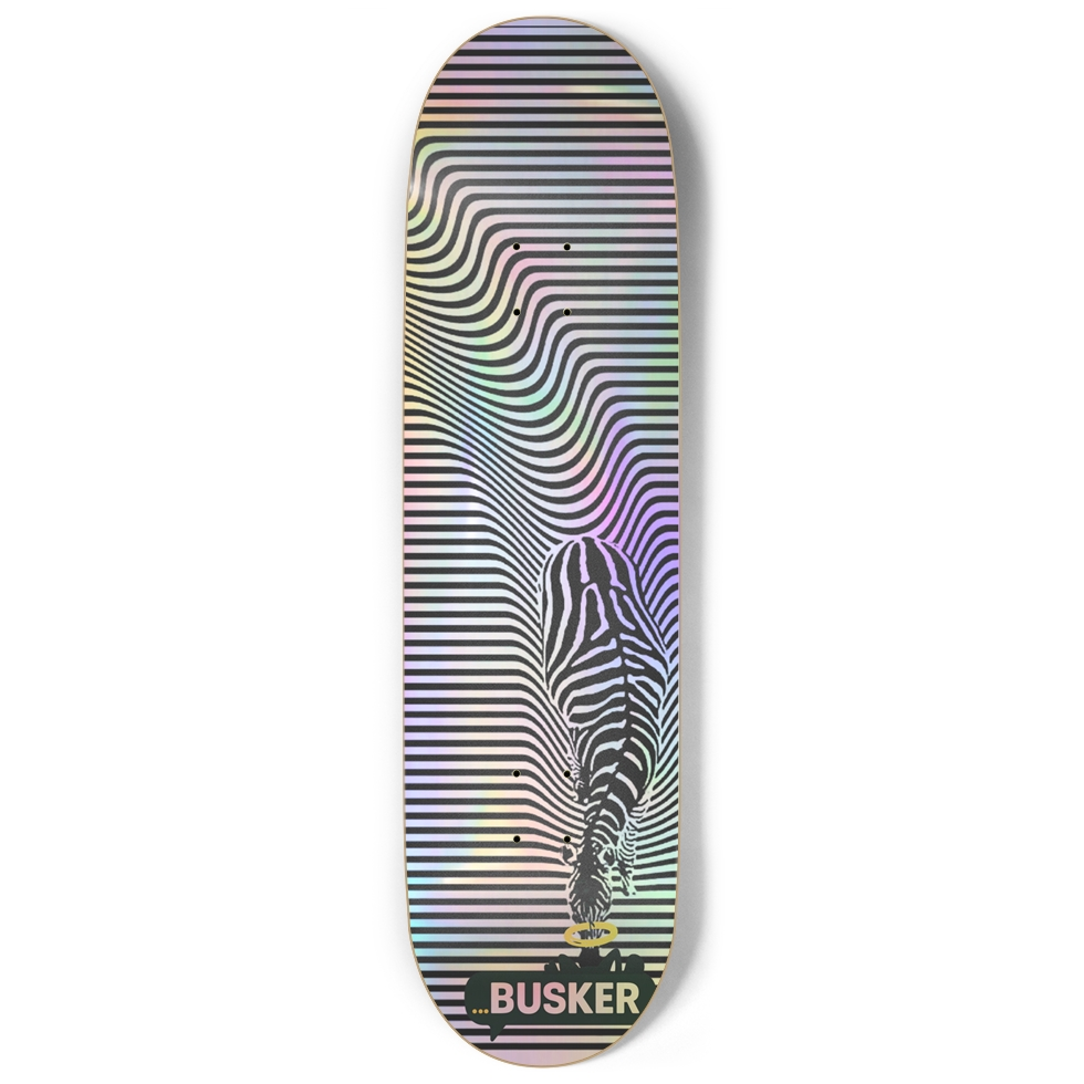 Zebra ...BUSKER 9" Skateboard (Holographic)