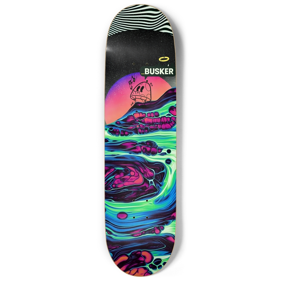 Glowing River Whistle ...BUSKER 9" Skateboard (Glow-in-the-Dark)