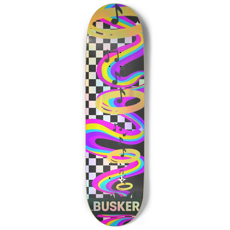 Magic Finish ...BUSKER  9" Skateboard (Holographic)