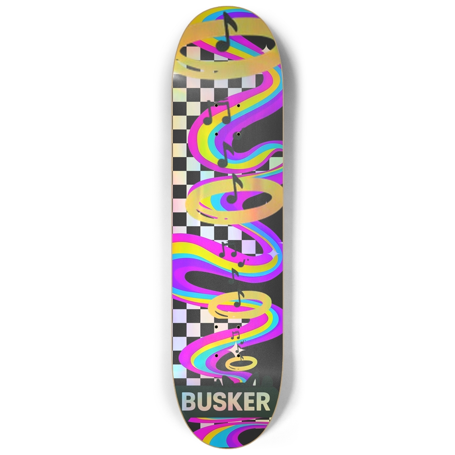 Magical Finish ...BUSKER 8.25 Skateboard (Holographic)
