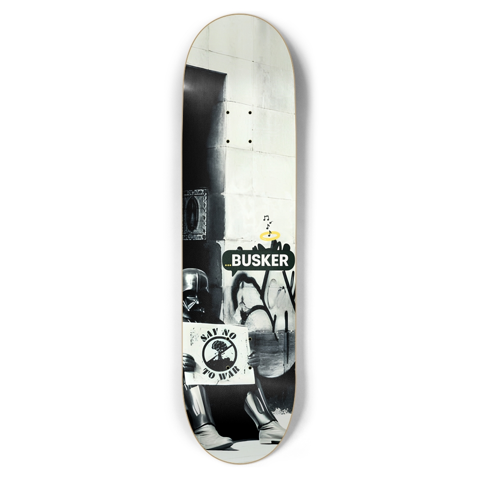 Peace Vader...BUSKER 8.5 Skateboard