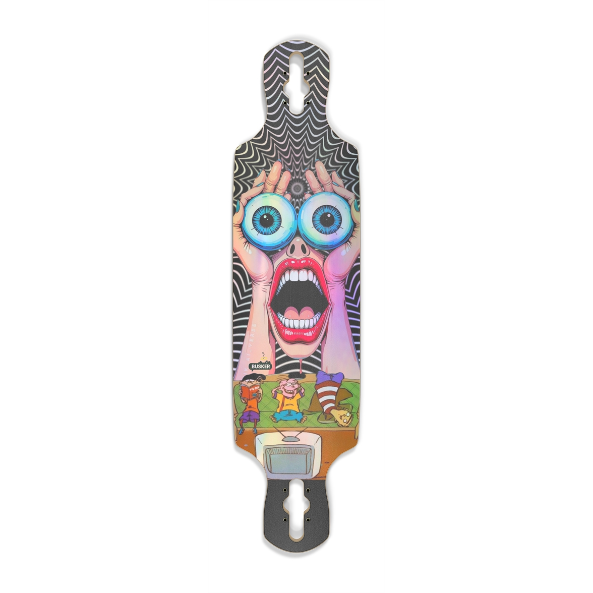 Ed,Edd & Eddy ...BUSKER Drop Through Longboard (Holographic)