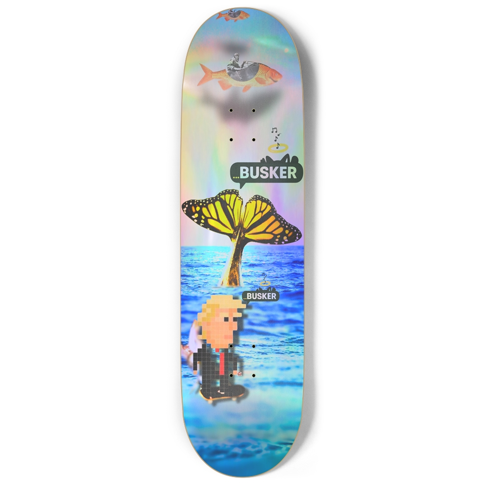 Mr...BUSKER 9" Skateboard | Holographic