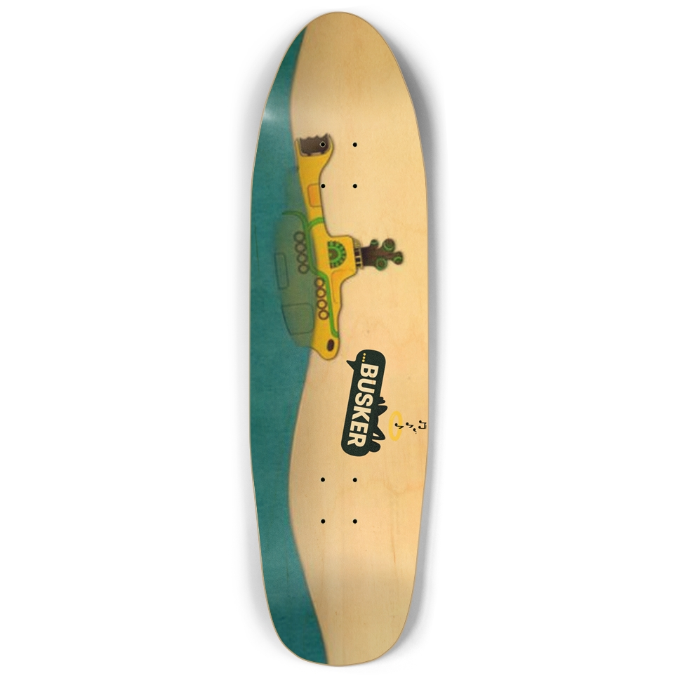 Yellow Submarine...BUSKER Punk Nose Skateboard (Natural Finish)