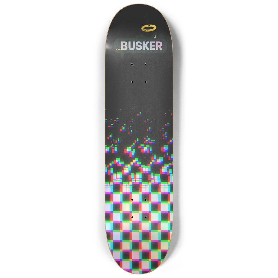 Glitch Finish ...BUSKER 8.25 Skateboard (Holographic)
