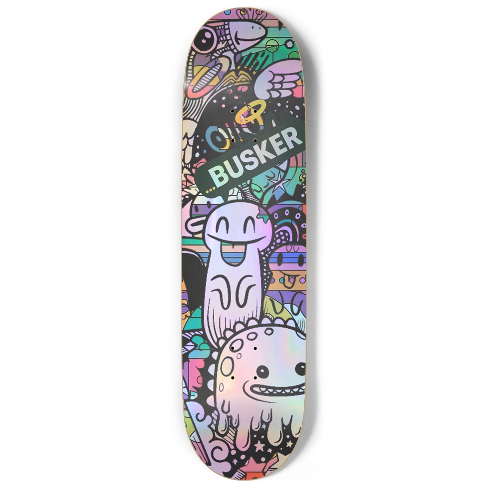 Dimensional Listeners ...BUSKER 9" Skateboard (Holographic)