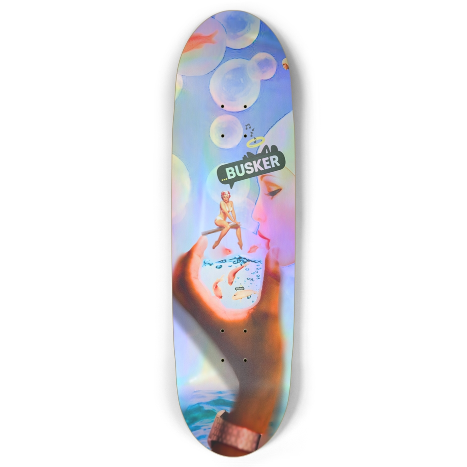 The Best Apology Is A Change of Behavior...BUSKER |  Football Skateboard | (Holographic)
