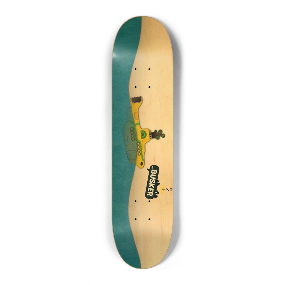 Yellow Submarine...BUSKER Kid Skateboard  (Natural Finish)