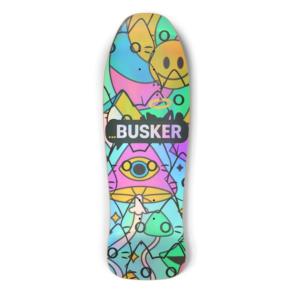 ...BUSKER Holographic Dimensional Skateboard