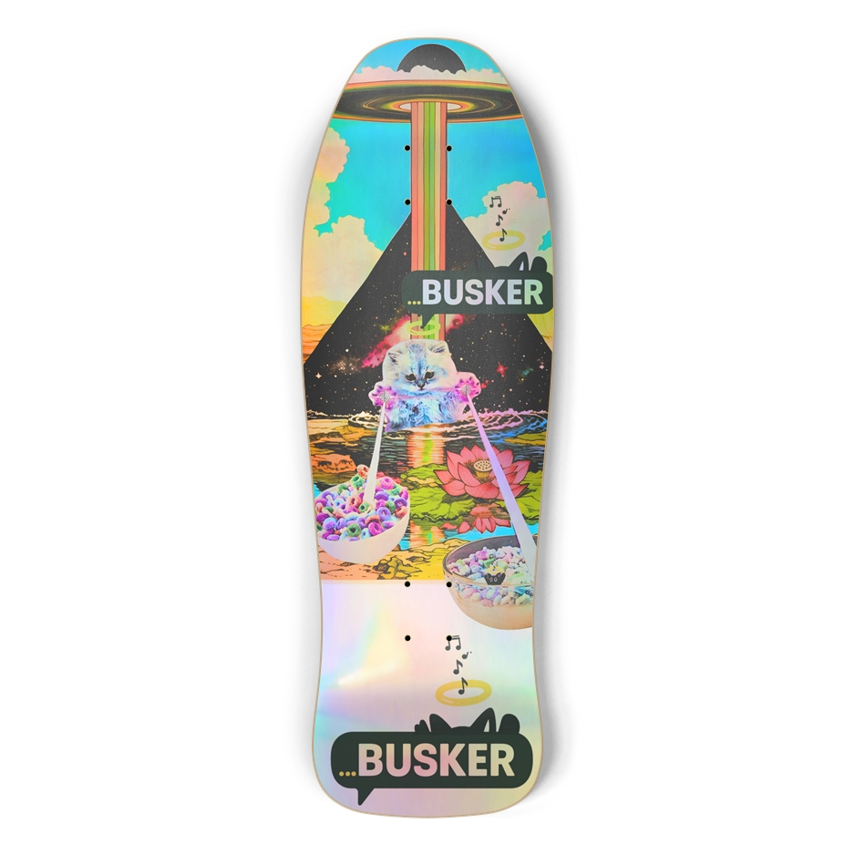 Krsna Cho Ku Rei Cereal...BUSKER Shredder Skateboard (Holographic)