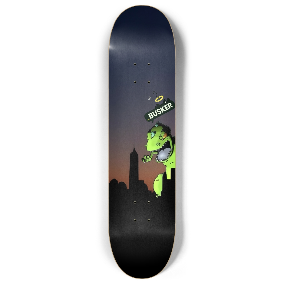 Glowing Reptar...BUSKER 8" Skateboard (Glows-in-the-Dark)