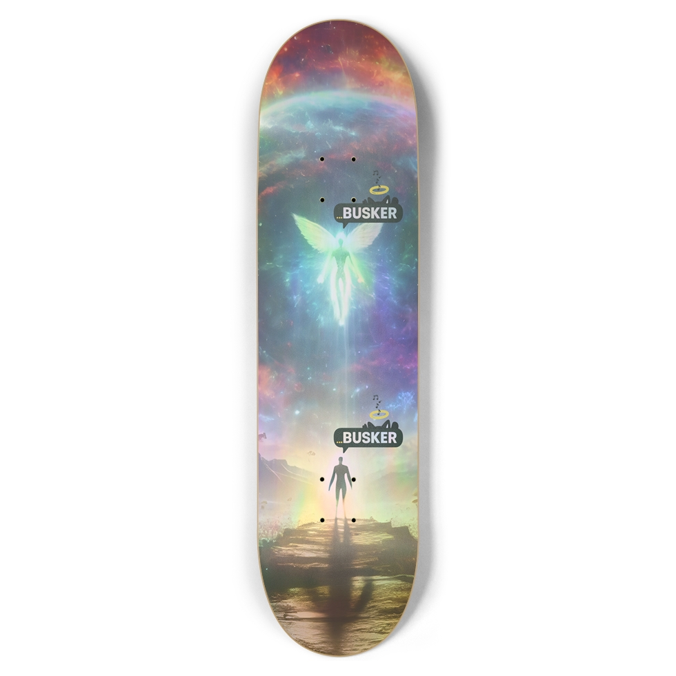 Celestial Feedback...BUSKER 8.5 Skateboard (Holographic)